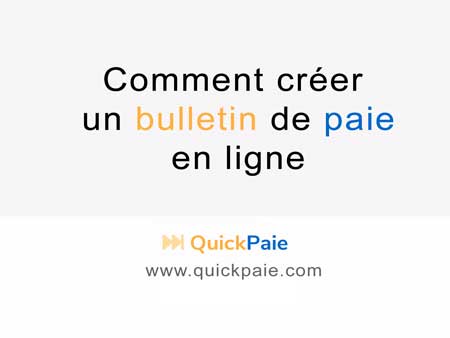 Créer un bulletin de paie en ligne