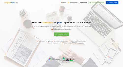 Site d'édition de fiches de paie en ligne